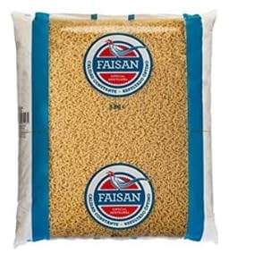 Authentic Spanish Fideuá Pasta - Bulk 5kg Bag - Traditional Hollow Noodles for Seafood Paella-Style Dishes - Premium Durum Wheat