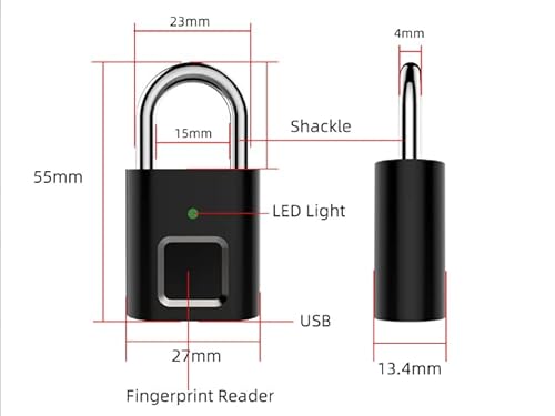 Novo cadeado de impressão digital 2021, trava de viagem biométrica sem chave, trava anti-roubo subst