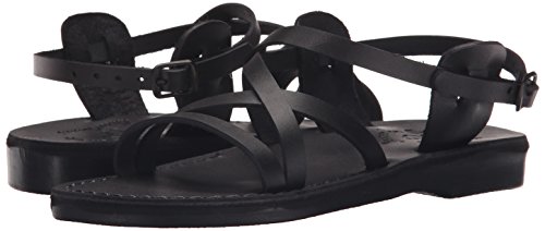 Tzippora - Leather Strappy Slingback Sandal - Black #TOP6