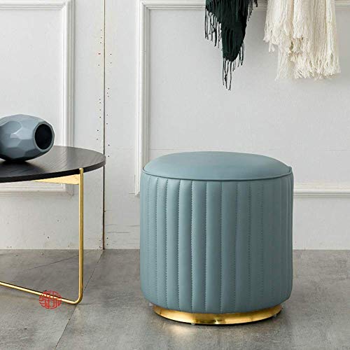 Canapé cube ottoman tabouret de table basse marron orange en cuir
