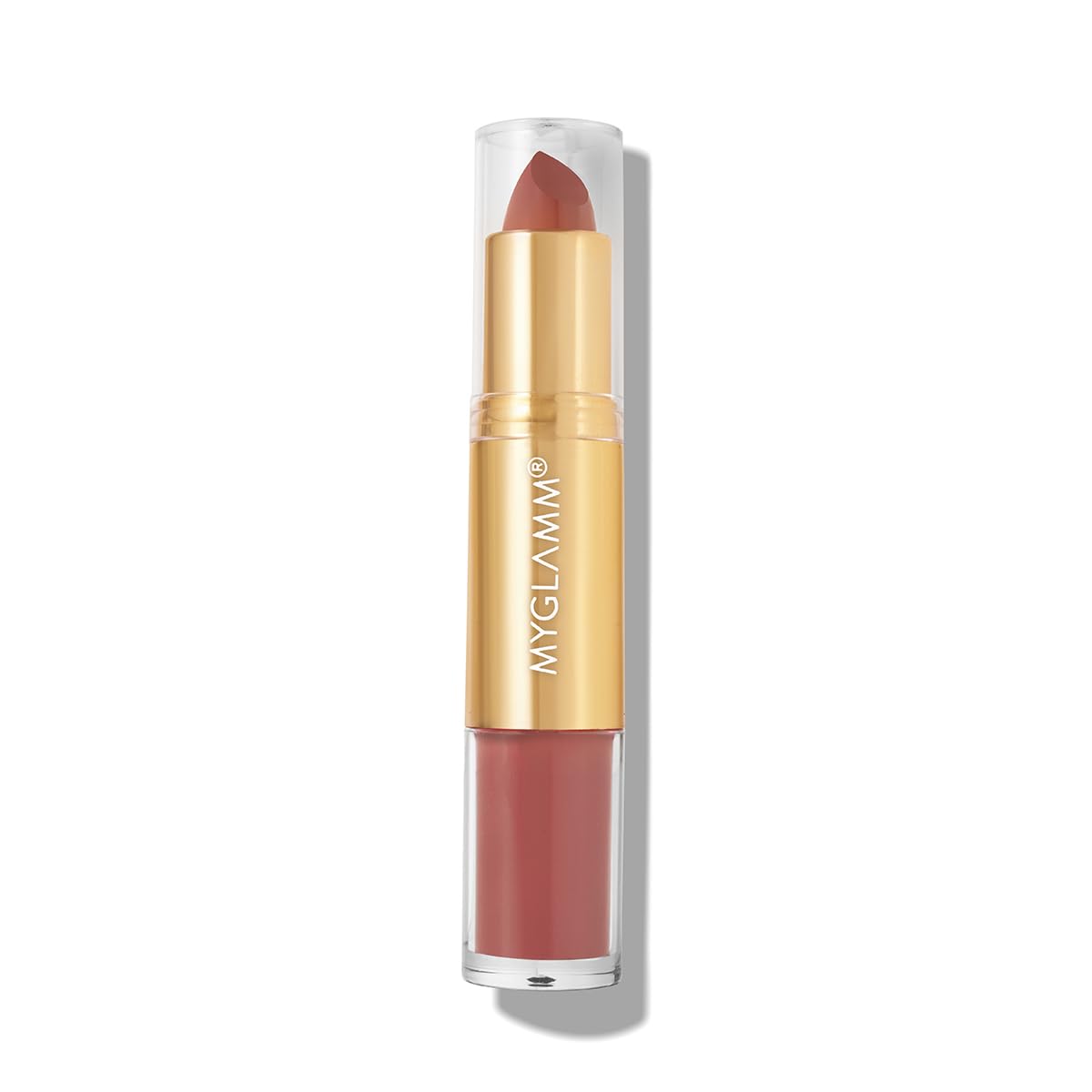 MyGlamm Super Duo Lipstick – Spicy Nude (Nude Brown Shade) | Long Lasting, Highly Pigmented, 2 in 1 Liquid & Bullet Matte Lipstick (4.2g + 2.5ml)