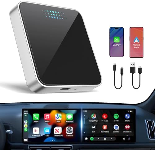 PWAYTEK Wireless CarPlay Adapter 2025, Kabelloser CarPlay Dongle für