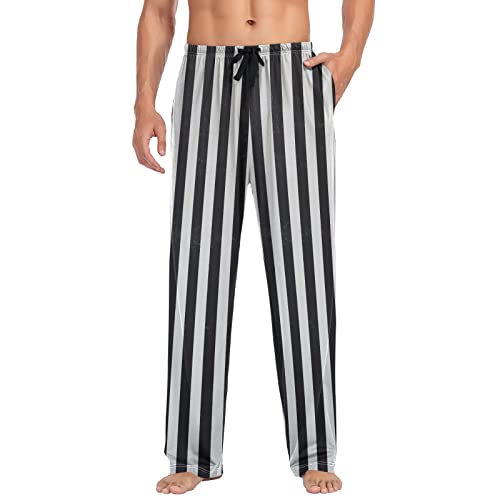 Usa Flags Waving Pajama Pants Mens Lounge Pants Super Soft Men Pajama Bottoms with Drawstring Pockets Size S4