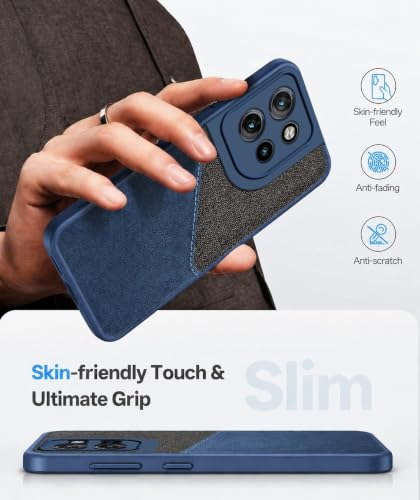 Image of Jkobi Back Cover Case for Motorola Moto Edge 50 Neo (Dual PU Leather Stitch | Professional Minimalist | Soft and Flexible)