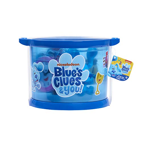 Blue's Clues & You! Musical Drum Set, Kids Toy Instruments, Drum, Tambourine, Washboard, Clackers, Shakers, By Just Play #TOP6