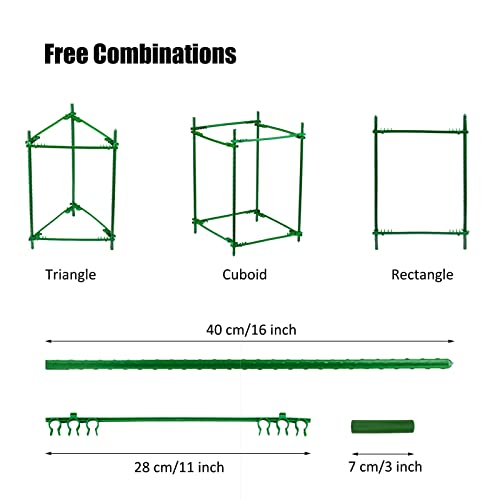 Orgrimmar Tomato Cages Garden Plant Support Stakes Outdoor Vegetable Trellis For Vertical Climbing Plant Up To 63“,3 Packs #TOP2