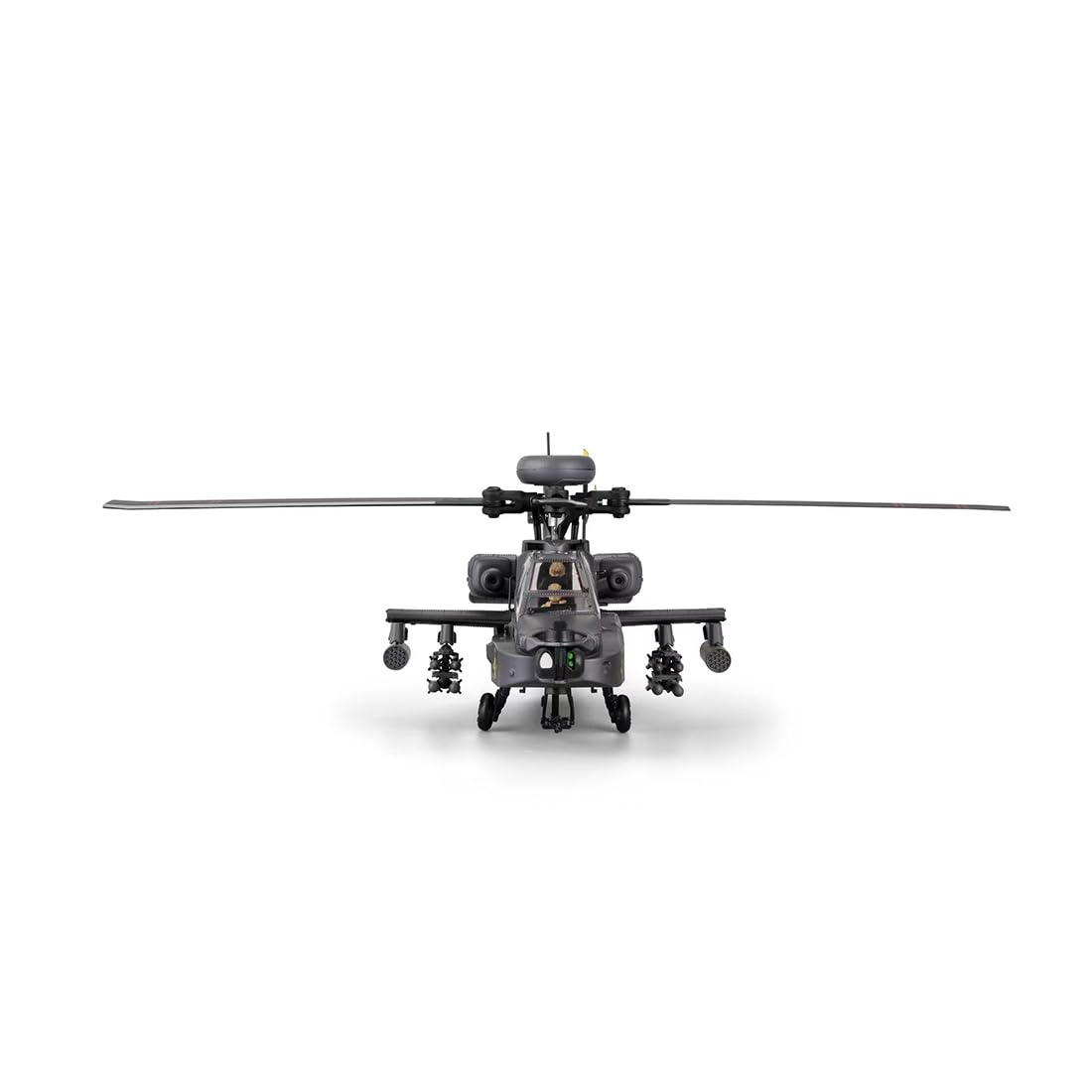 Elicottero radiocomandato C170 AH-64D, scala 1:48, 2,4 GHz, 6 canali, senza volo, rilevamento del flusso ottico, mantenimento TOF e altitudine, volo sopra la testa con un pulsante, motore