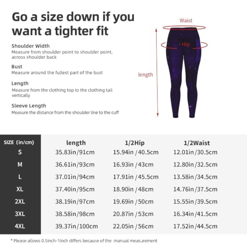 Leggings con estampado estrellado Galaxy Starry Space, conjuntos cómodos para ejercicio 5