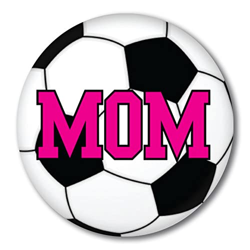 Magnet Me Up Soccer Mom Sport Magnet Decal, 5 Inch Round,