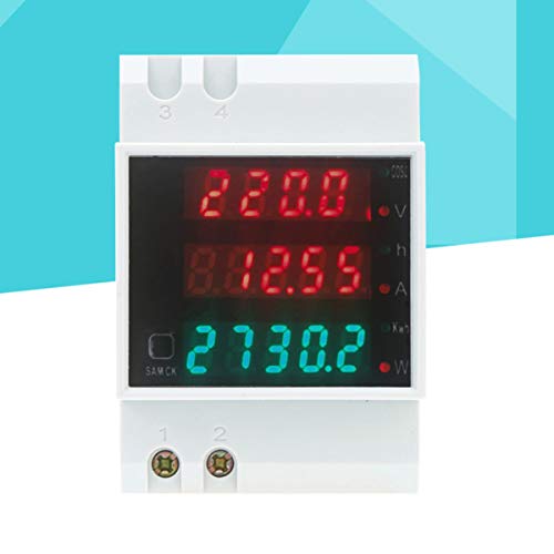 ULTECHNOVO Medidor de Energia Medidor de Energia de AmperÃ­metro de InstalaÃ§Ã£o Em Trilho Medidor d