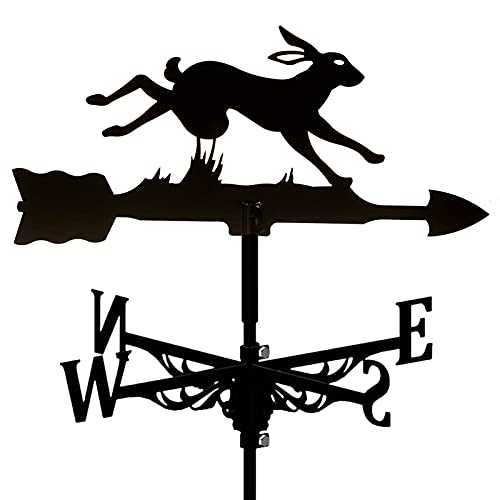 Windfahne aus Metall, Hase, Wetterfahne, für den Außenbereich, Dach, Garten, Dekoration, Edelstahl, Wetterhahn, Richtungsanzeige, Bauernhof-Szene, Heimhandwerk, Ornamente Windfahne aus Metall, Hase, Wetterfahne, für den Außenbereich, Dach, Garten, Dekoration, Edelstahl, Wetterhahn, Richtungsanzeige, Bauernhof-Szene, Heimhandwerk, Ornamente