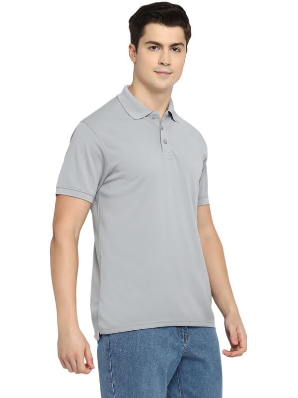 Image of Southern Alps Polo Collar T-Shirt with Moisture Wicking for Men