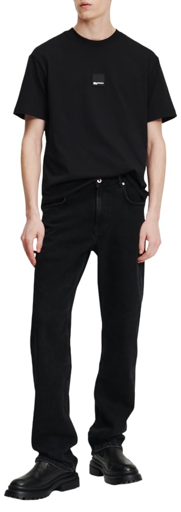 KARL LAGERFELD JEANS, Men's, Straight Denim, Straight Leg, Black, 3430