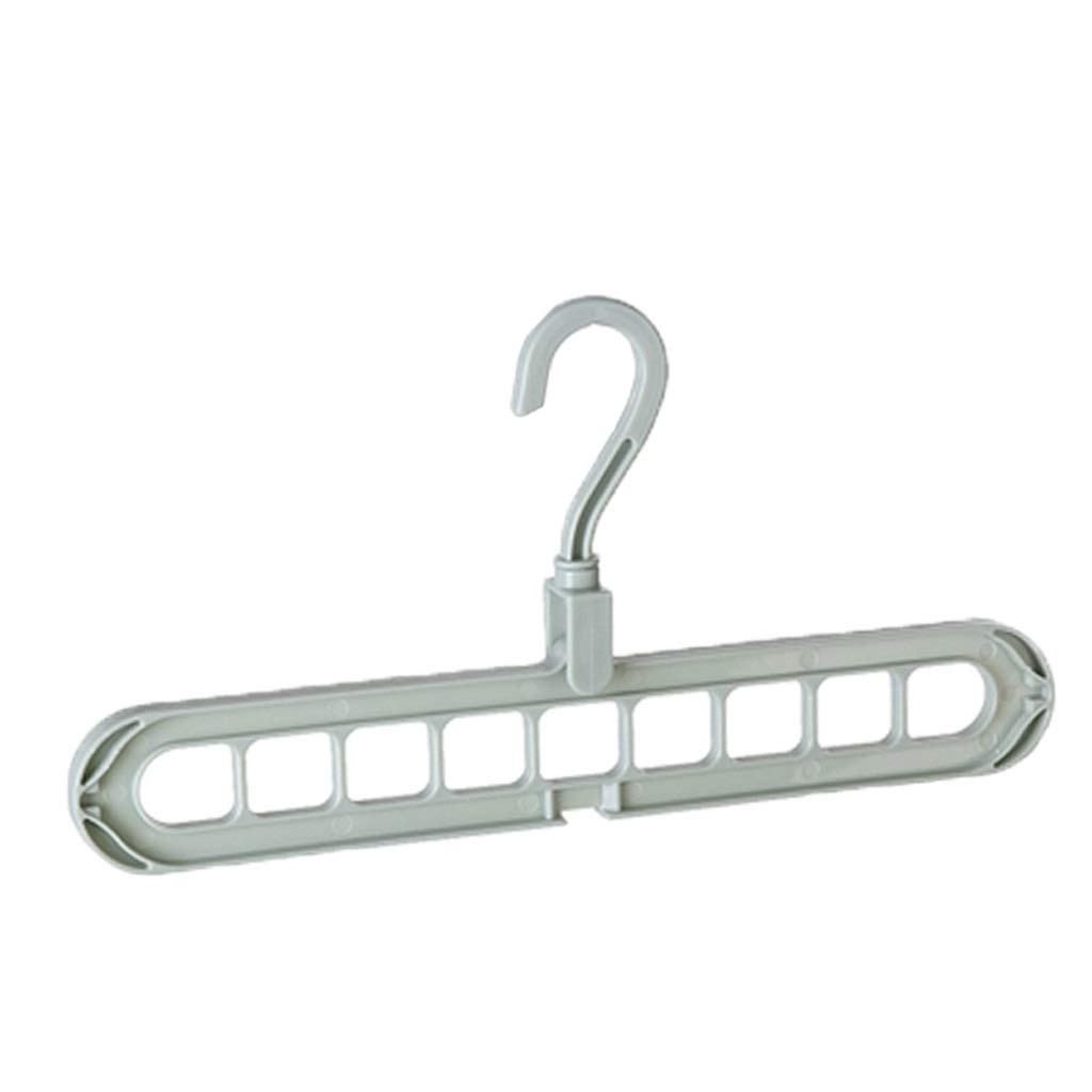 MOBYGKFY 360°Rotate Anti-skid Folding Hanger 9-Hole Hook Hanger Storage Multi-function Folding Magic Hanger Wardrobe Drying Tool(A)