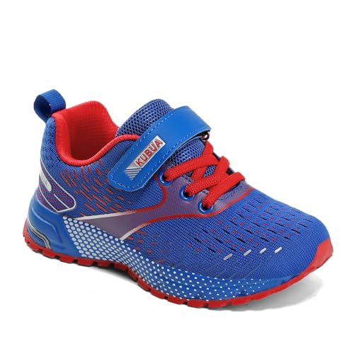Image of KUBUA Kids Running Shoes for Boys Sneakers Girls Gym Tennis Shoes Toddler Sport Athletic Blue A 11 Little Kid