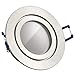Produktbild LEDANDO IP44 LED Einbaustrahler Set Silber gebürstet mit LED GU10 Markenstrahler 5W - warmweiss - 120° Abstrahlwinkel - Feuchtraum/Badezimmer - 35W Ersatz - A+ - LED Spot 5 Watt - Einbauleuchte rund