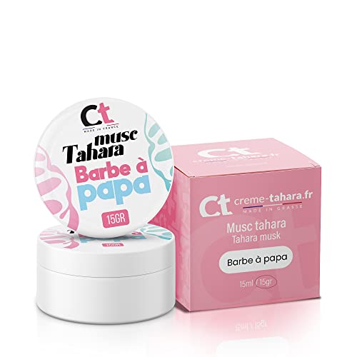 Musc Tahara Barbe à papa | Musc intime femme | Parfum sans alcool 15g | Texture épaisse blanche | Made In France | Testé dermatologiquement Cover