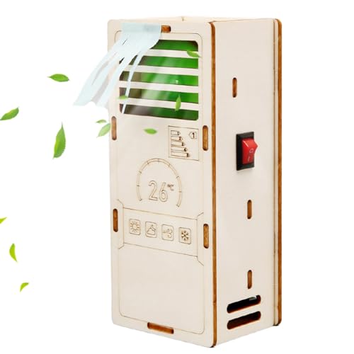 Mini Builgied Blocks Kit – Modell Klimagerät 6 x 5 x 13 cm, Puzzleteile aus Holz, kreatives Konstruktionsspielzeug mit wissenschaftlicher Praxis |...