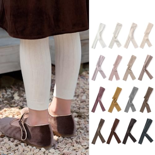 Girls footless tights knit cropped leggings for kids 1-8 years2