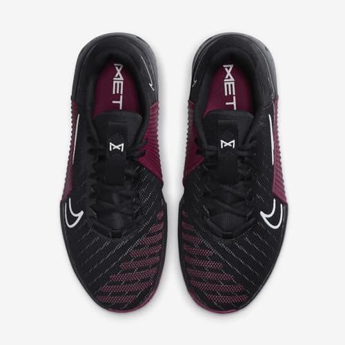 Nike Metcon 9 (Team) Men's Workout Shoes (FD5431-014, Black/Team Maroon/Smoke Grey/White) Size 154