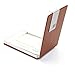 Rerii Business Card Holder Leather Surface Stainless Steel Business Card Case Name Card Holder (Brown D)