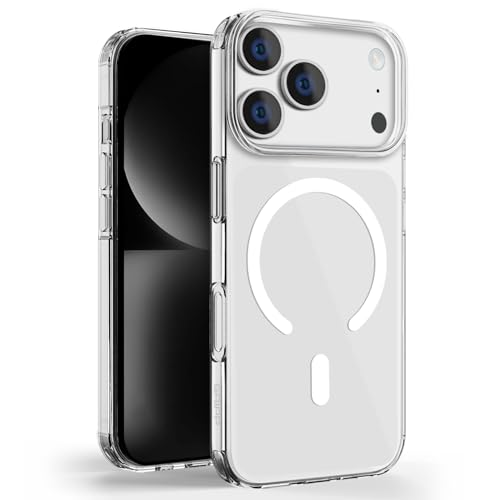 Image of GRIPP Aero Case Compatible with Mag-Safe for iPhone 17 Pro | 1.2mm Ultra-Slim, Anti-Yellowing, Anti-Slip Grip, Raised Edges, Scratch Resistant, Feather Light Transparent Back Cover - Clear