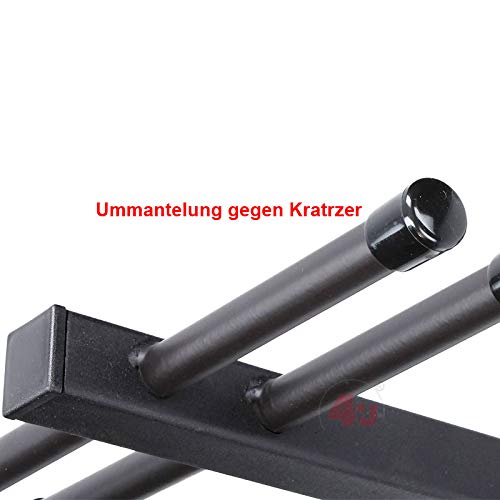4U® Skihalter für 4 Paar Ski Skiträger Skistöcke Nordic Walking Stöcke Wandhalter Ski Gerätehalter