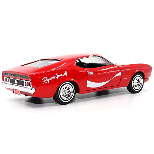 Modelo Ford Mustang Sportsroof 1:24 Coca-Cola Diecast miniatura 3
