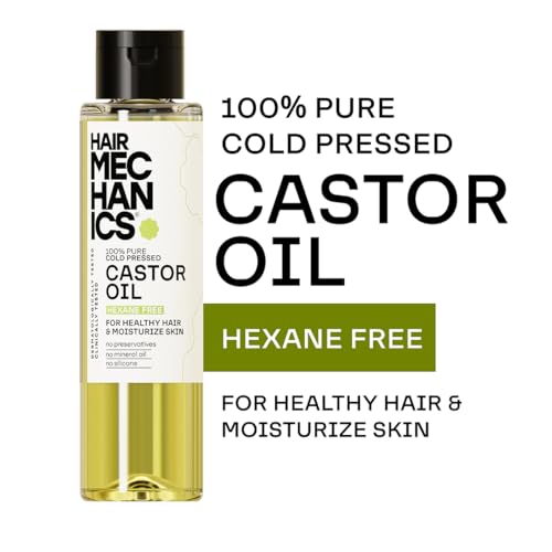 Image of 100% Pure Cold Pressed Castor Oil | Hexane Free | Unrefined & Plant Based | Multi-Use Oil for Hair Growth & Thickness | Supports Eyebrows & Lashes | Scalp Care | Deep Skin Moisturizing | Non-Sticky | 100ml