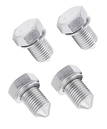Flaconi 4PCS Auto Ölablassschraube mit dichtring Ölablassschraube verschlussschraube Ölwanne Ölschraube Öl Ablassen Schraube Ölwanne mit Dichtungen Gilt für die Kompatibilitätsnummer N90813202