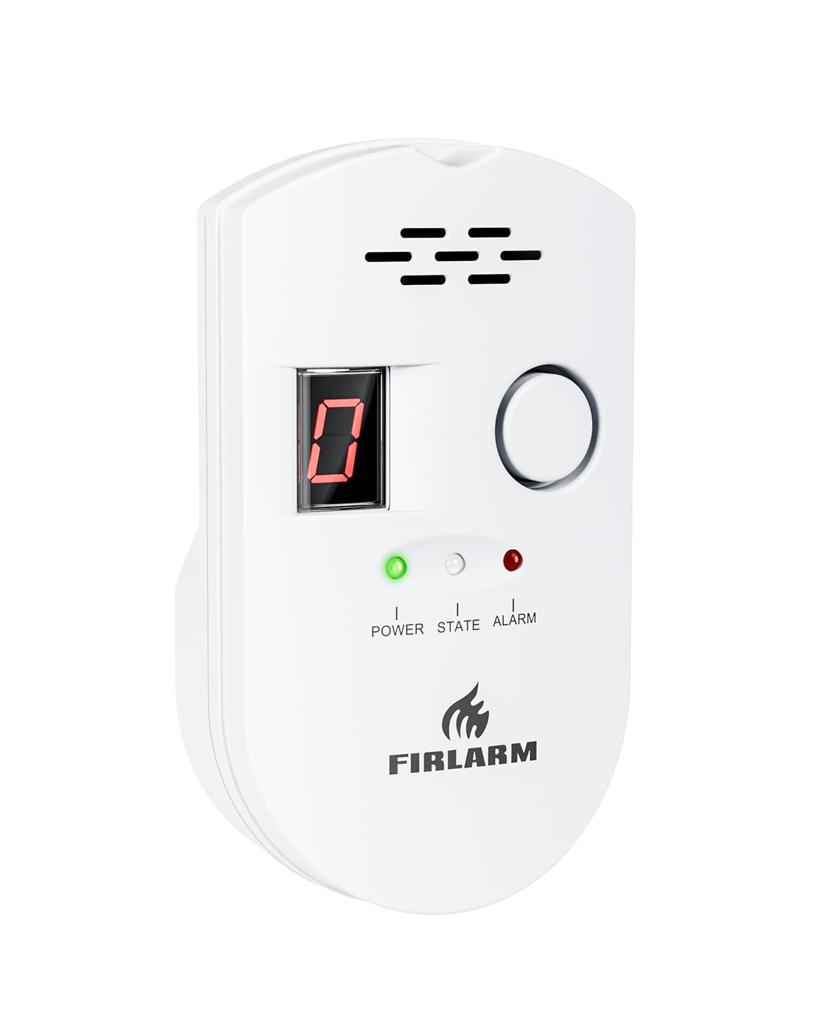 Firlarm - Gasmelder für den Haushalt stadtgas, Methan Propan Butan Erdgas Flüssiggas Stadtgas Alarm, Brennbaren Gas Warnmelder, Plug-in
