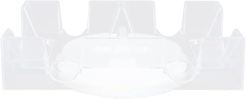 DOITOOL Bandeja giratoria de 2 barajas para naipes: Tarjetero de plástico transparente con base giratoria de rodamiento de bolas