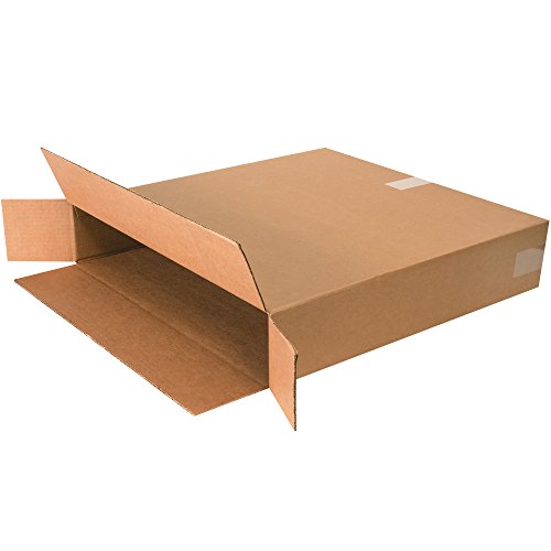 Image of BOX USA Side Loading Shipping Boxes Medium 24 inchL x 5 inchW x 24 inchH 25-Pack - Corrugated Cardboard Box for Moving, Mailing, Packing, Packaging and Storage