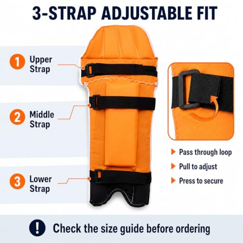 Image of Nextage Kids Cricket Leg Guard | Mini Batting Pads for Boys (Age 5-6 Years) | Lightweight & Comfortable Protective Gear for Junior Players | Small Size Leg Pads for Beginner Cricketers
