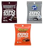 Hershey Sugar Free Variety Pack of 3-3 oz Bags - York Peppermint Patties, Reese's Peanut Butter Cups, and Hershey's Sugar Free Chocolates