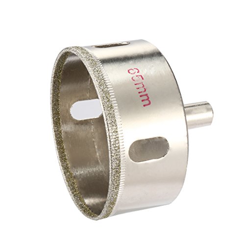 Sourcingmap 65mm Diamond Coated Glass Hole Saw Drill Bits for Ceramic Tile Marble Rock Porcelain Bottles Pots Brick