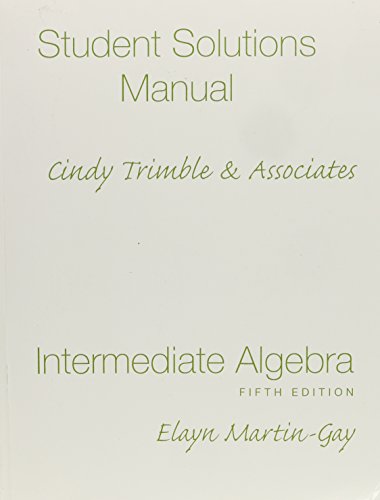 Student Solutions Manual: Stand alone, 5th Edition