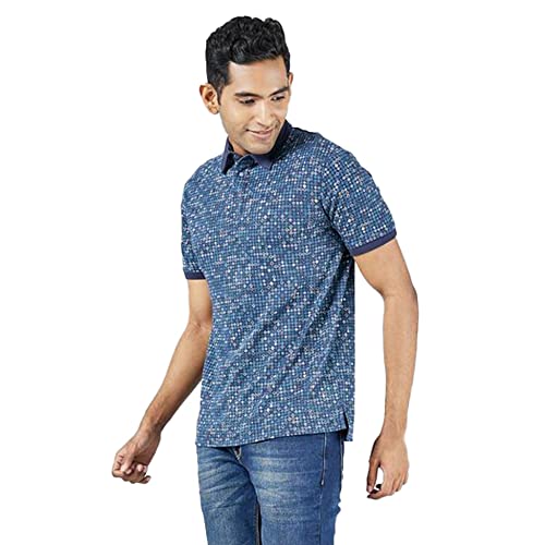 Image of VETTORIO FRATINI by Shoppers Stop Printed Cotton Regular Fit Mens T-Shirt