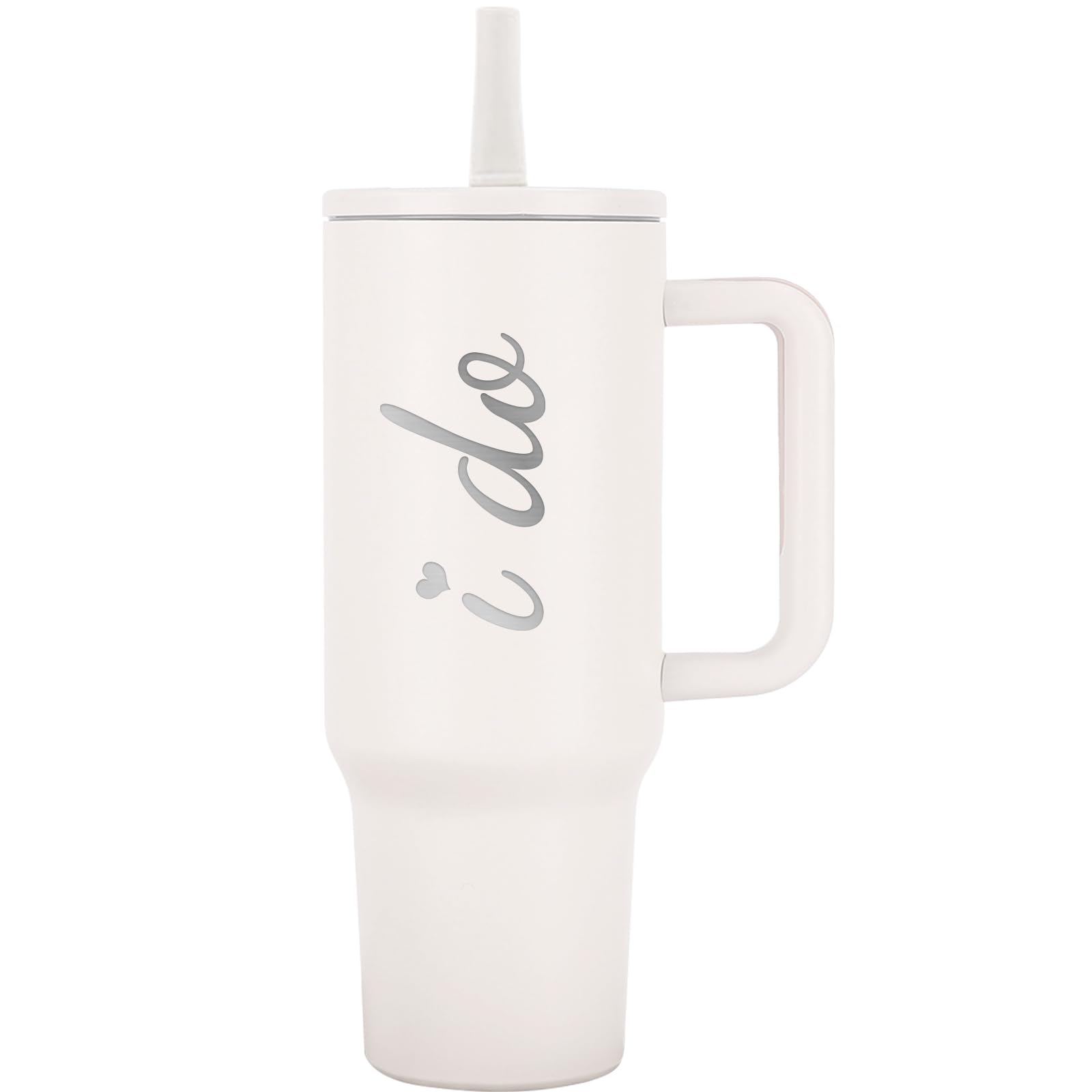 Bridal Shower Gifts for Bride to Be I Do 40oz Tumbler with Handle Lids Straws Stainless Steel Wifey