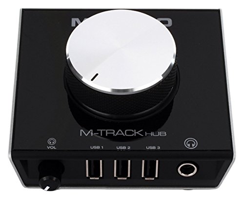 M-Audio M-Track Hub USB Hub Monitoring Interface with Built-In 3-Port Hub and Simple Ergonomic Operation