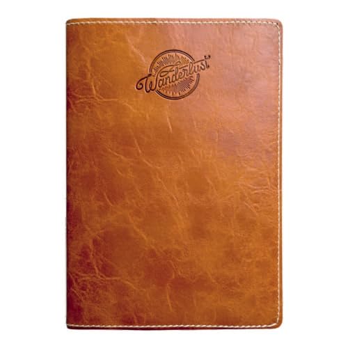 Image of Anupam Crave Journal Ruled A5 Notebook 192 Pages 80Gsm Flexible PU Cover Journal for Unisex, Travel Journal Notebook for Engineering, Notes Taking & Writing in School and Office (Tan)