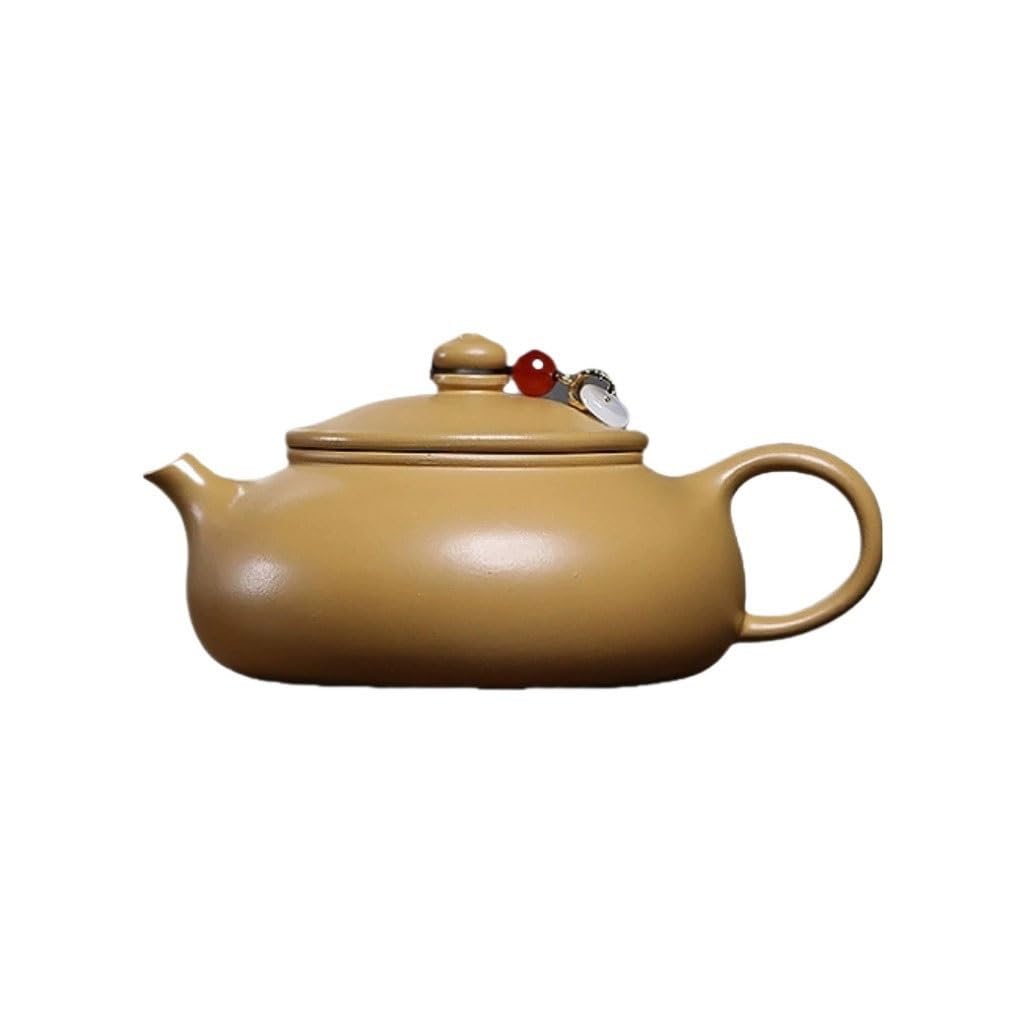 ENGENDER Théières Théière Domestique en Argile Dorée, Petite for Salon De Thé, Simple Theiere Fonte
