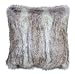 Faux Fur Pillow Cover Canadian Fox Stone 18 X 18 in - Set of 2