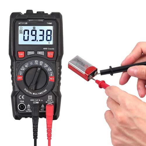 Zorveiio 2Pcs 35"/90Cm Total Long Multimeter Probe Test Lead Cable, Banana Plug Connector Voltmeter Test Leads, Black Red 1000V #TOP6