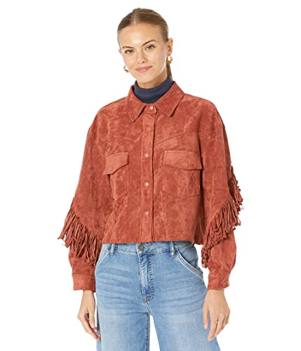 Amazon.com: [BLANKNYC] Womens Luxury Clothing Faux Suede Fringe