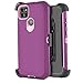 Customerfirst Designed for Motorola G9 Power Case Shockproof High Impact Tough Rubber Rugged Hybrid Case Silicone Triple Protective Anti-Shock Phone Case with Built in Screen Protector (Rose)