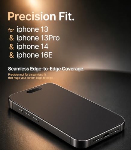 Image of EZ-GLAZ-3-Pack Matte Screen Protector for iPhone 13 /13 Pro /14 /16e