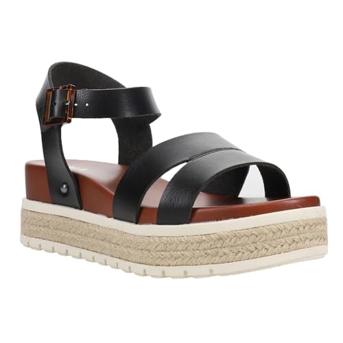 MIA Evana Women's Sandal, 9 B(M) US, Black2