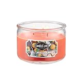 CANDLE-LITE Scented Sunlit Mandarin Berry Fragrance, One 10oz. 3-Wick Aromatherapy Candle with 20-40