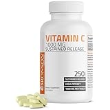 Bronson Vitamin C 1000 mg Sustained Release Premium Non-GMO Ascorbic Acid, 250 Tablets